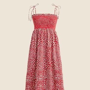 J. Crew Paloma Dress in Strawberry Print